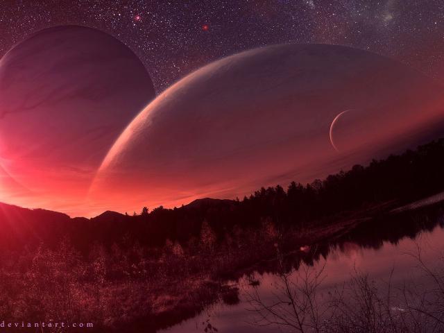 Another Planet Sunset Wallpapers