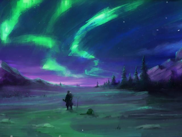 Aurora Borealis Digital Art Wallpapers