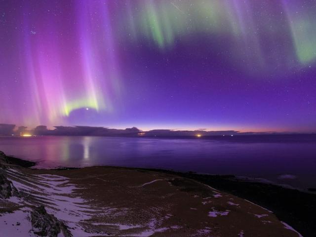 Aurora Borealis Near Sea Wallpapers